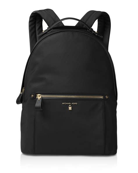 michael kors nylon kelsey large backpack black